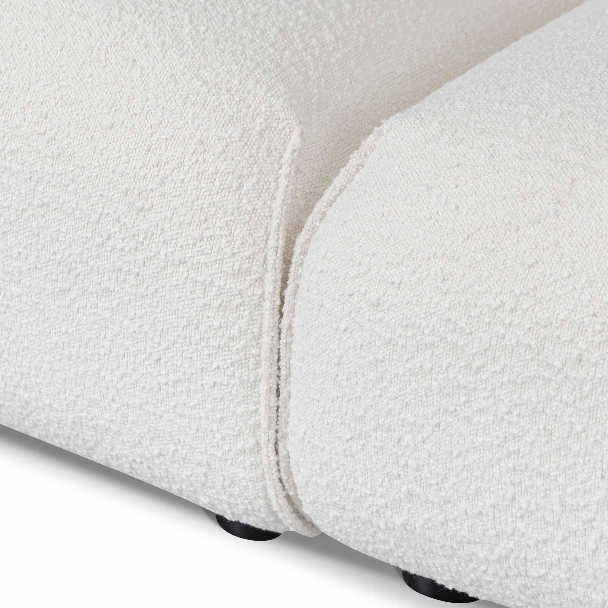 CLC8177-IG 3 Seater Sofa - White Wash Boucle - Furniture Castle