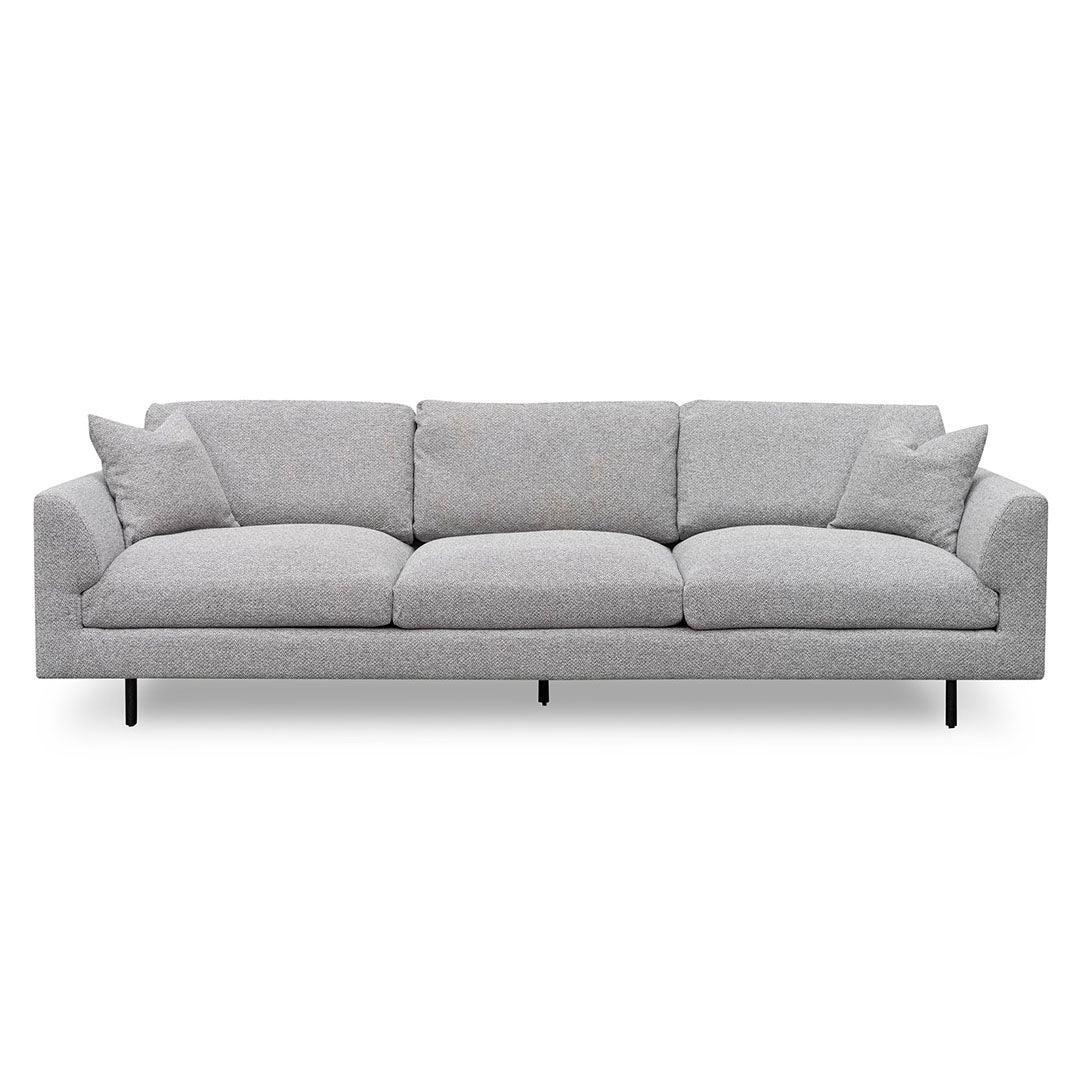 CLC8274-CA 4 Seater Fabric Sofa - Sterling Charcoal - Furniture Castle