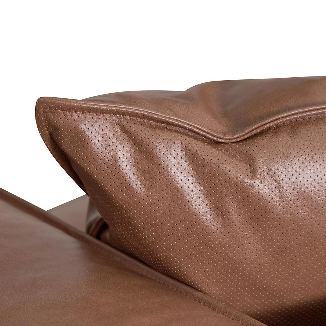 CLC8317-KSO 4 Seater Sofa with Cushion and Pillow - Caramel Brown - Furniture Castle