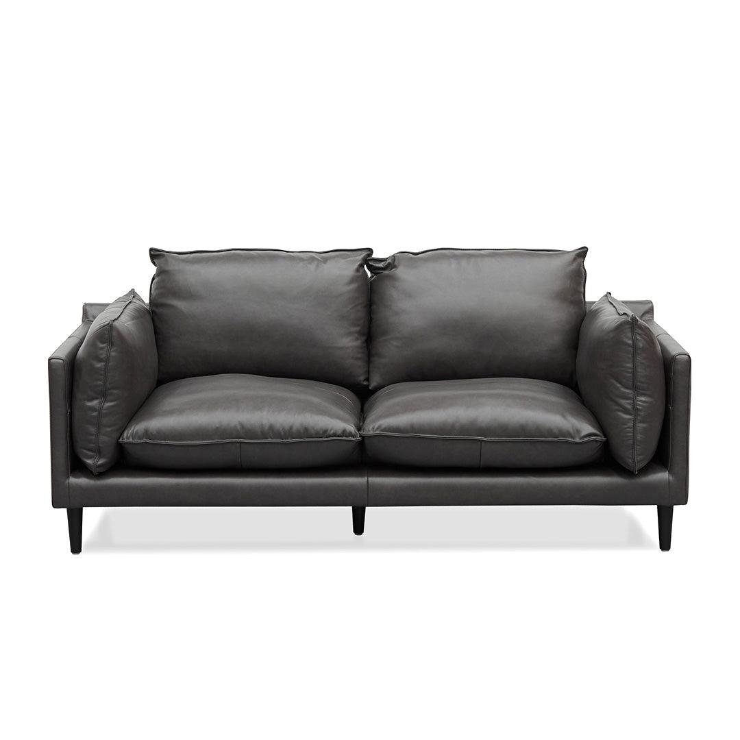 CLC8321-KSO 2 Seater Sofa - Shadow Grey Leather - Furniture Castle