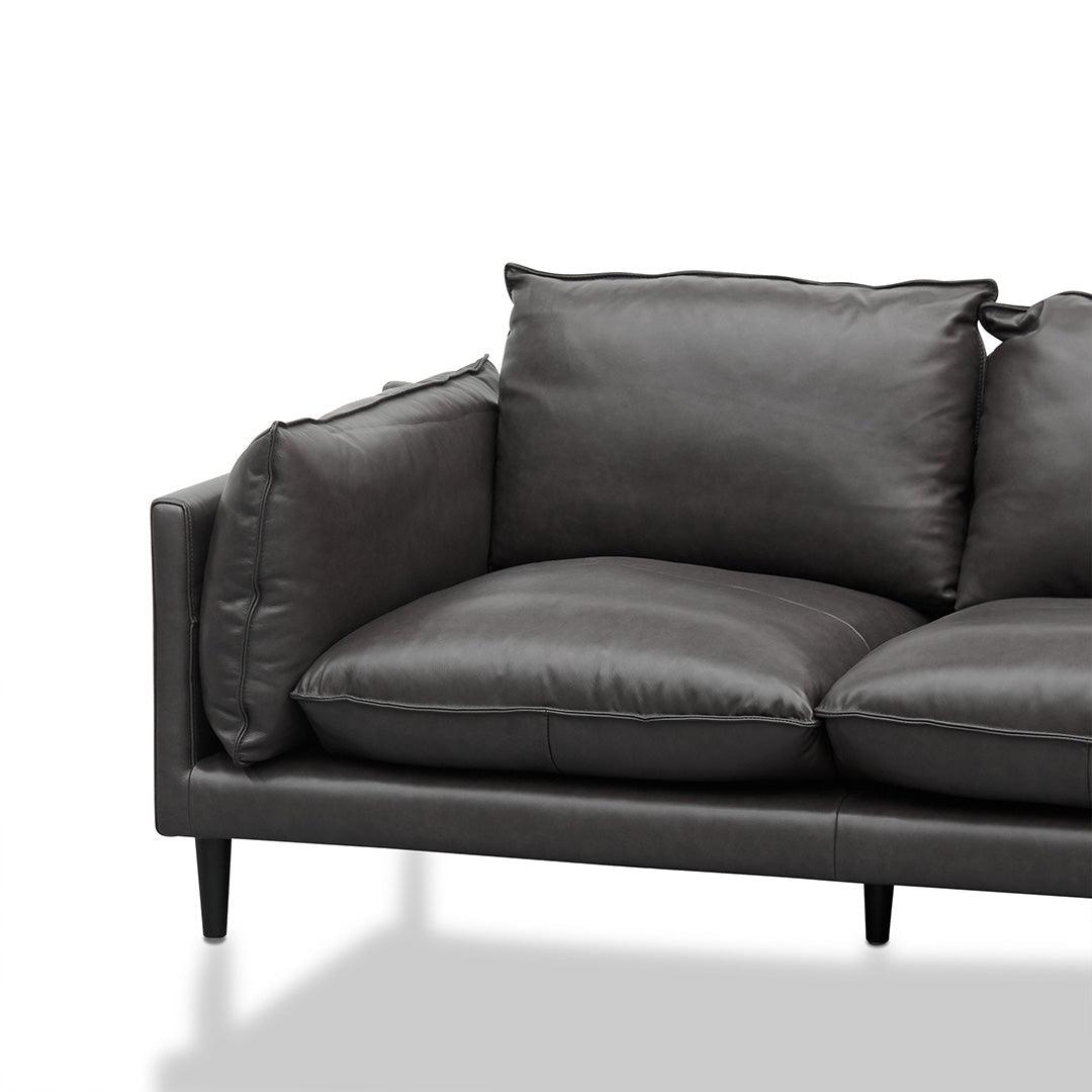 CLC8321-KSO 2 Seater Sofa - Shadow Grey Leather - Furniture Castle