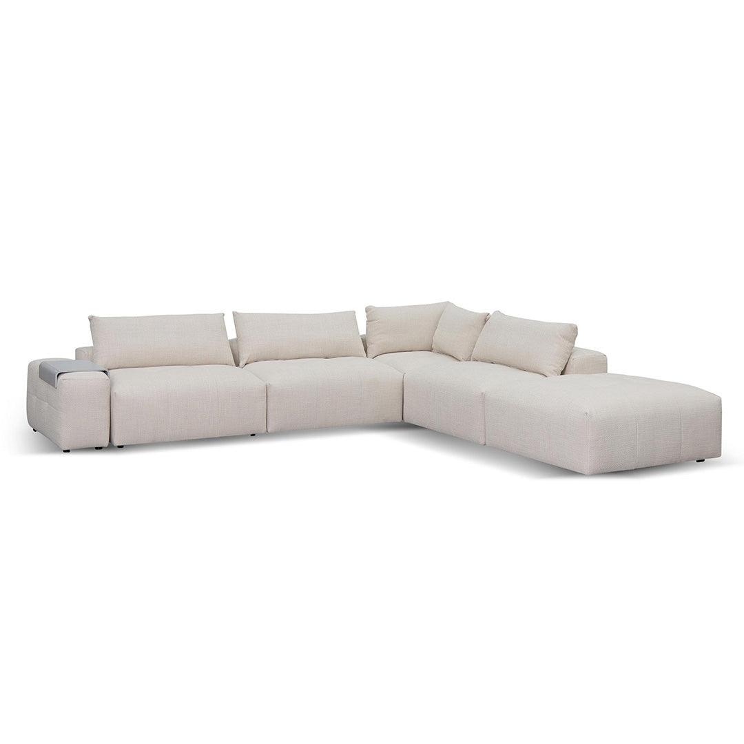 CLC8329-KSO Right Chaise Fabric Sofa - Taupe Beige - Furniture Castle