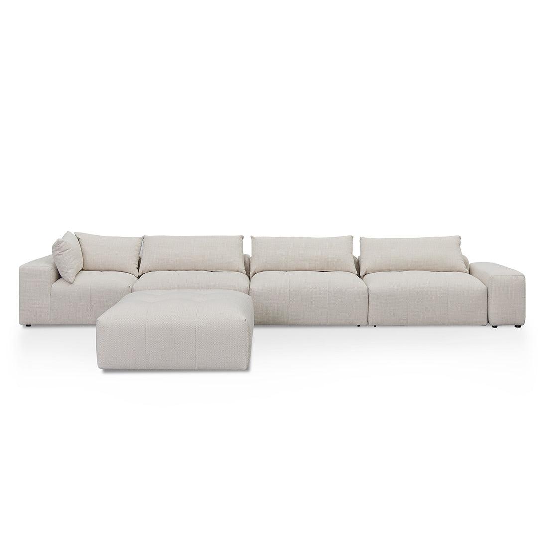 CLC8329-KSO Right Chaise Fabric Sofa - Taupe Beige - Furniture Castle