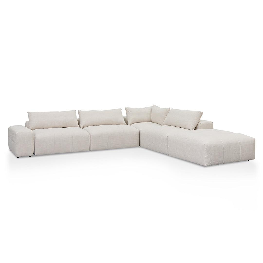 CLC8329-KSO Right Chaise Fabric Sofa - Taupe Beige - Furniture Castle