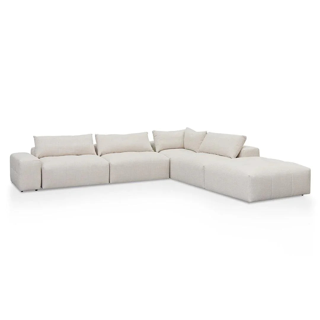 CLC8329-KSO Right Chaise Fabric Sofa - Taupe Beige - Furniture Castle