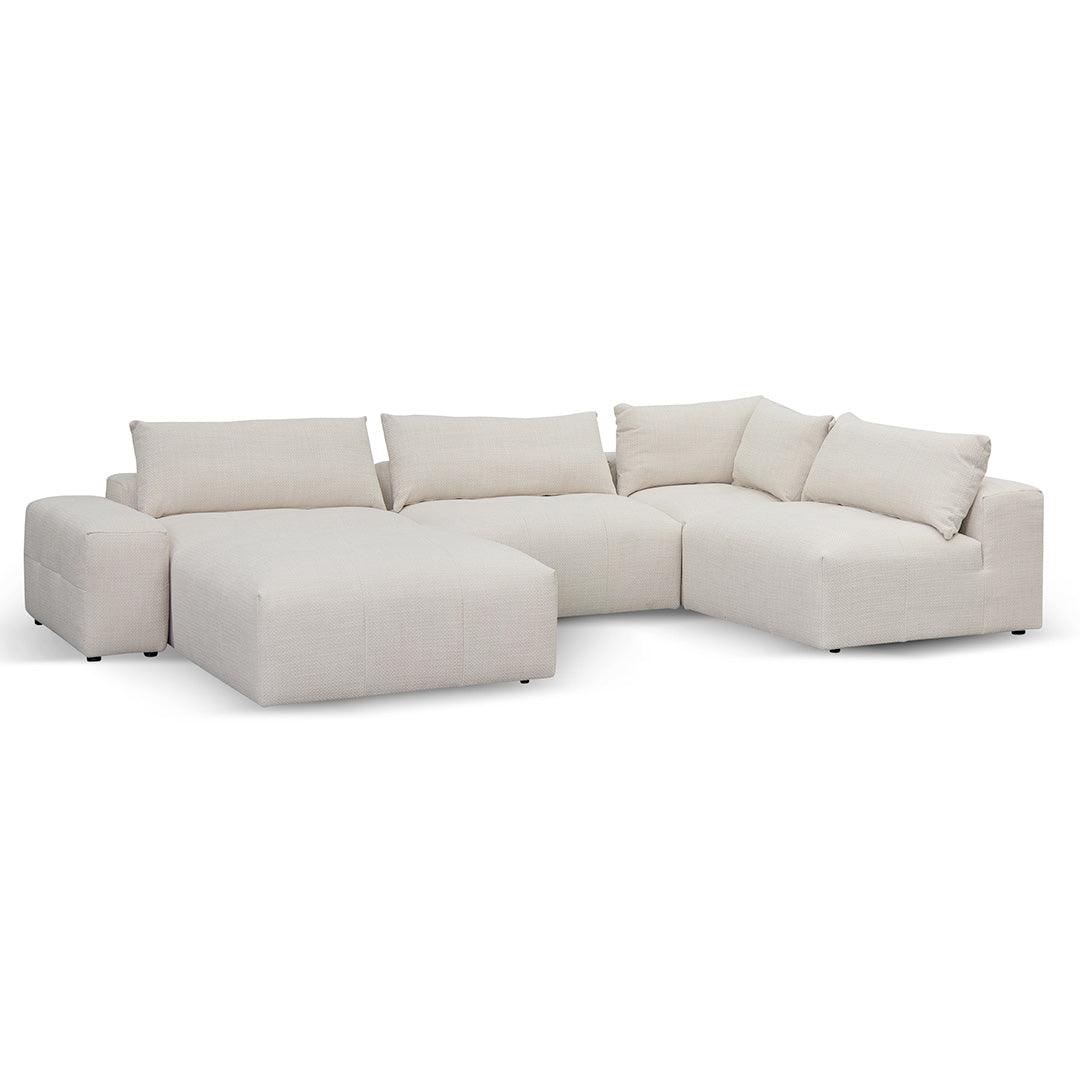 CLC8329-KSO Right Chaise Fabric Sofa - Taupe Beige - Furniture Castle