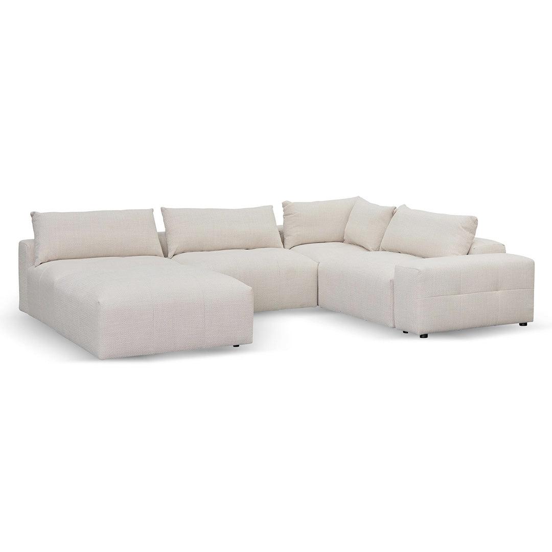 CLC8329-KSO Right Chaise Fabric Sofa - Taupe Beige - Furniture Castle