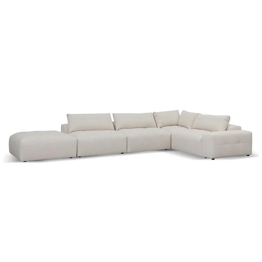CLC8329-KSO Right Chaise Fabric Sofa - Taupe Beige - Furniture Castle