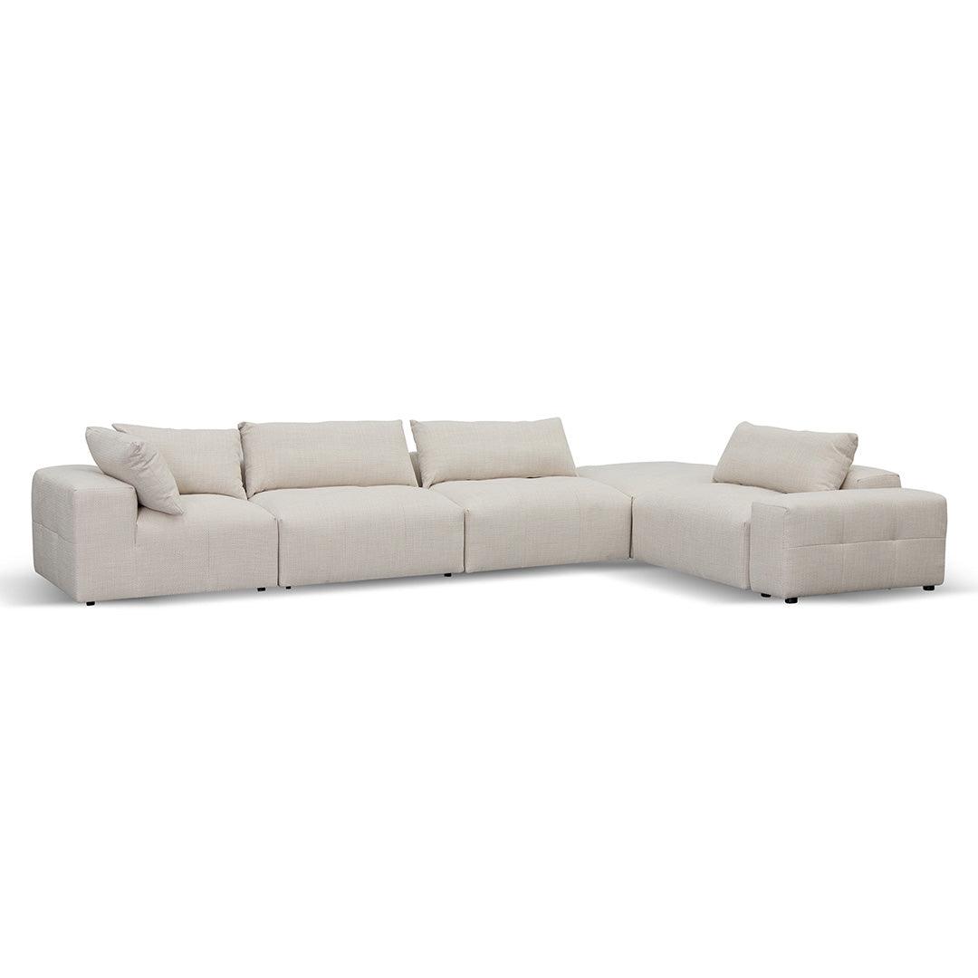 CLC8329-KSO Right Chaise Fabric Sofa - Taupe Beige - Furniture Castle