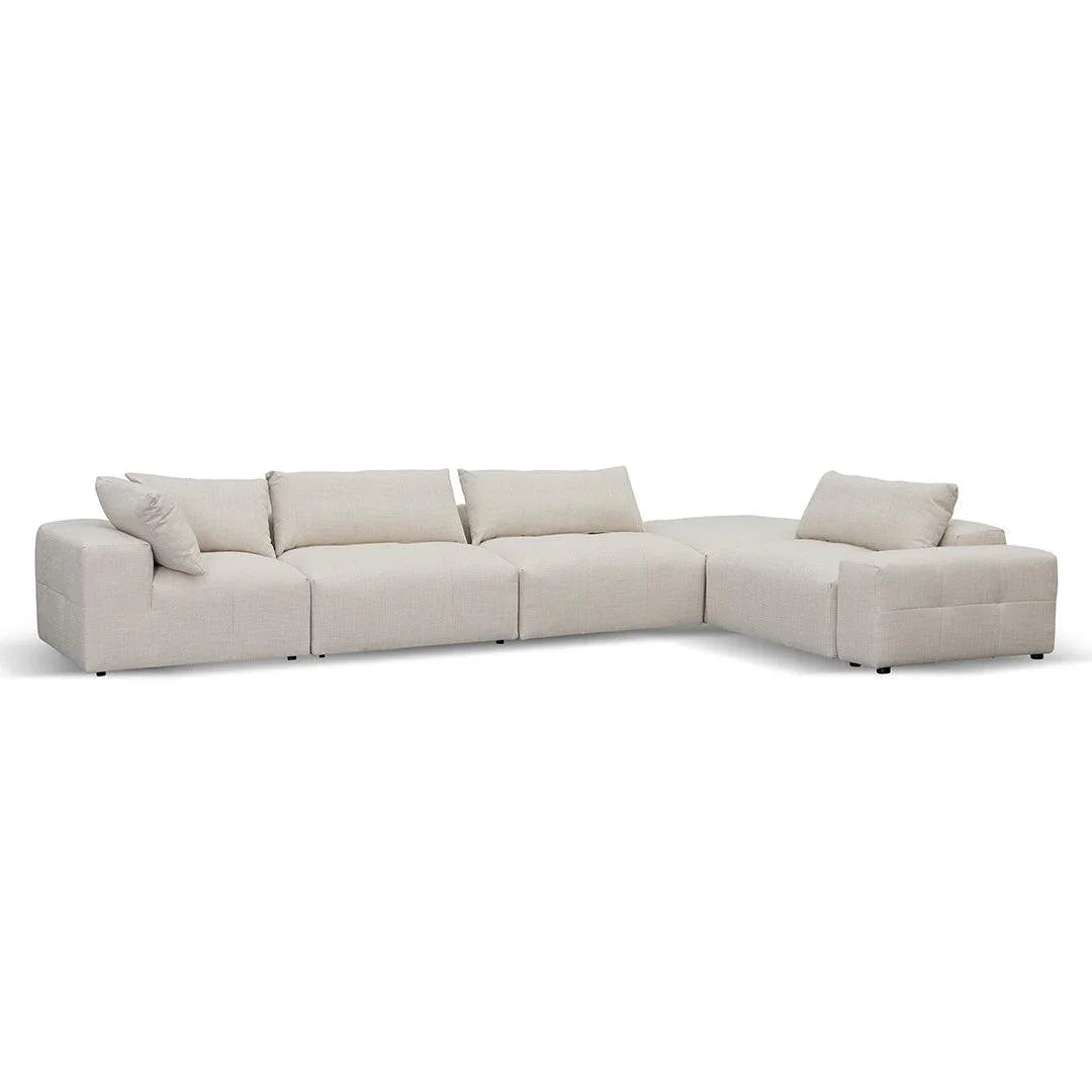 CLC8329-KSO Right Chaise Fabric Sofa - Taupe Beige - Furniture Castle