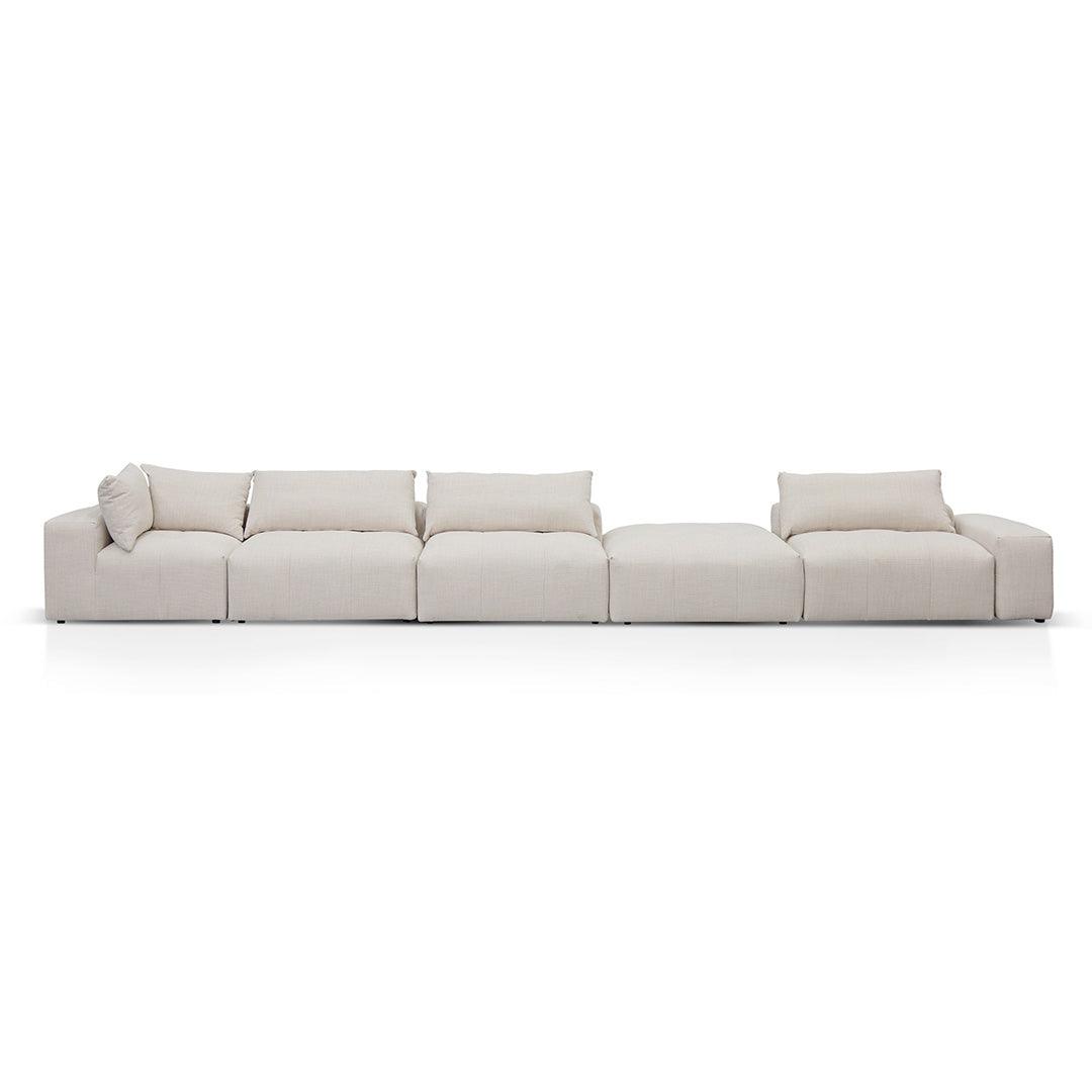 CLC8329-KSO Right Chaise Fabric Sofa - Taupe Beige - Furniture Castle