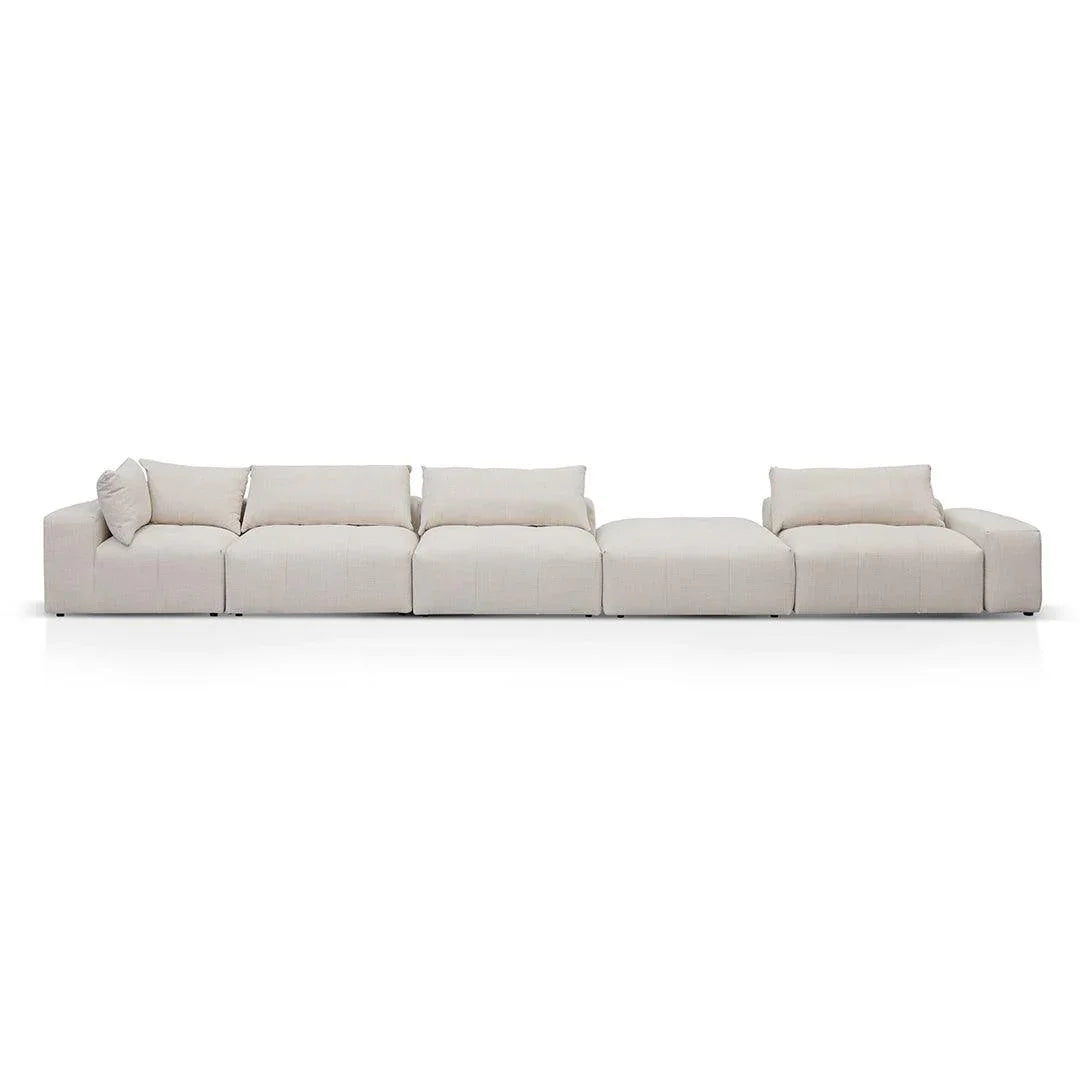 CLC8329-KSO Right Chaise Fabric Sofa - Taupe Beige - Furniture Castle