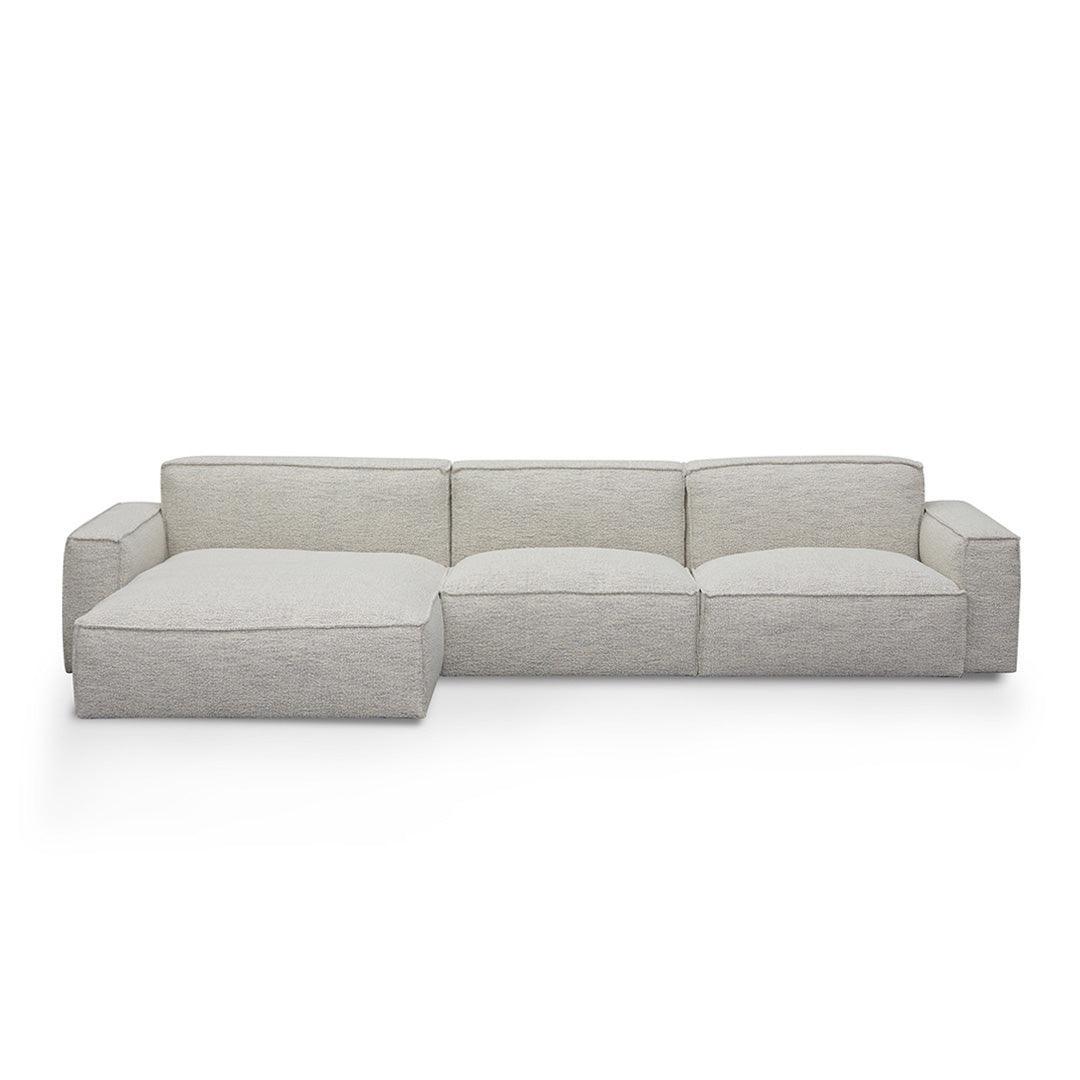 CLC8332-KSO Left Chaise Fabric Sofa - Fog Grey - Furniture Castle
