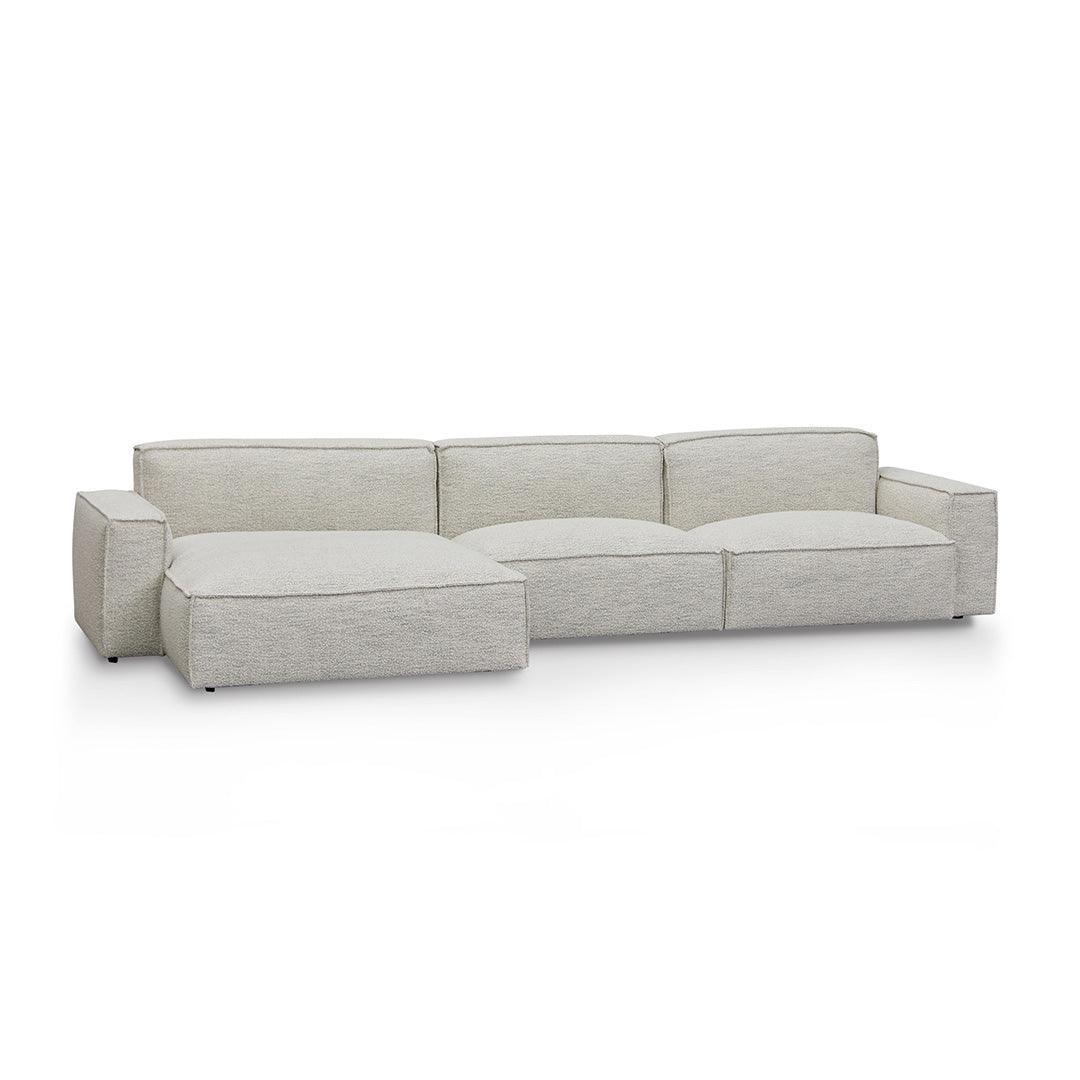 CLC8332-KSO Left Chaise Fabric Sofa - Fog Grey - Furniture Castle
