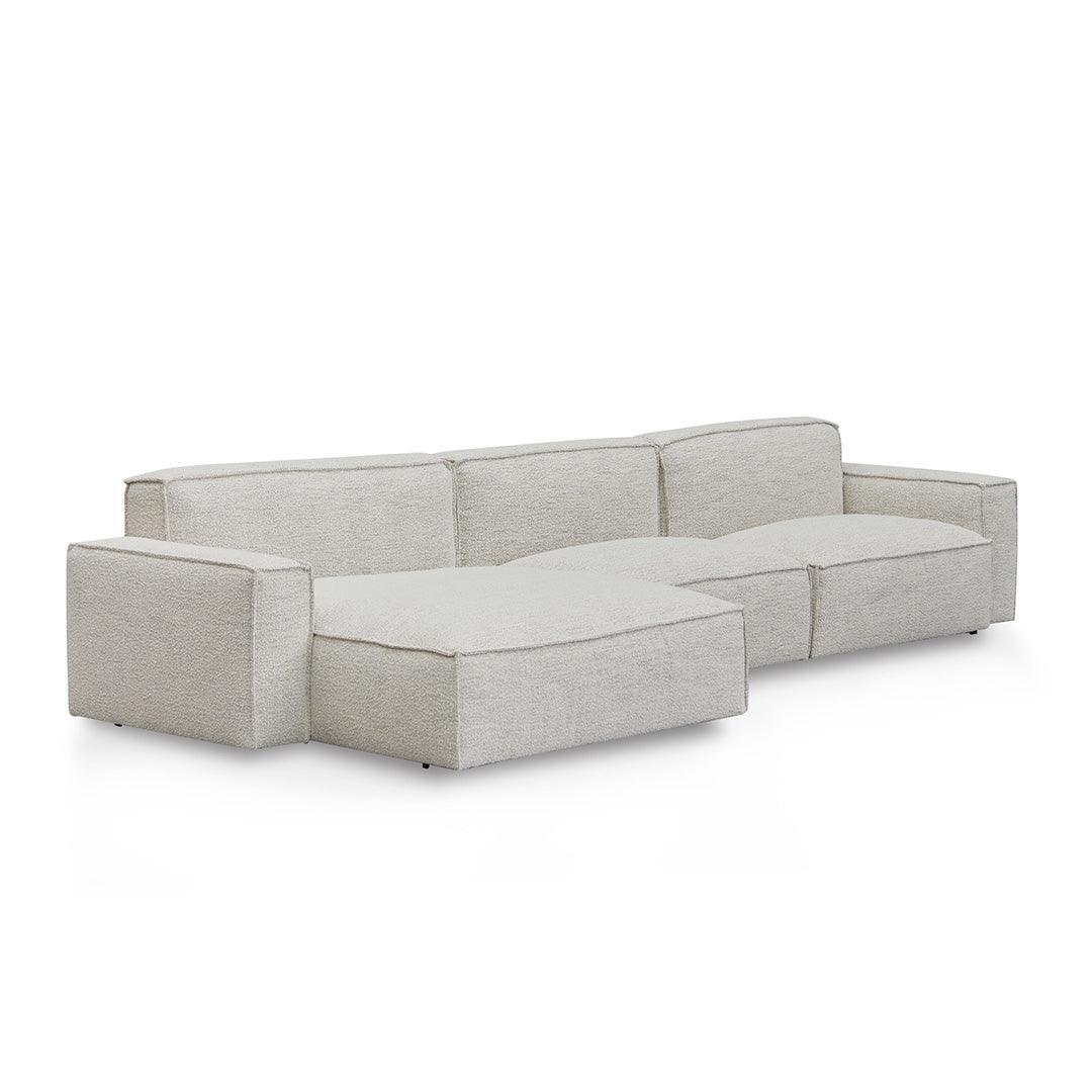 CLC8332-KSO Left Chaise Fabric Sofa - Fog Grey - Furniture Castle