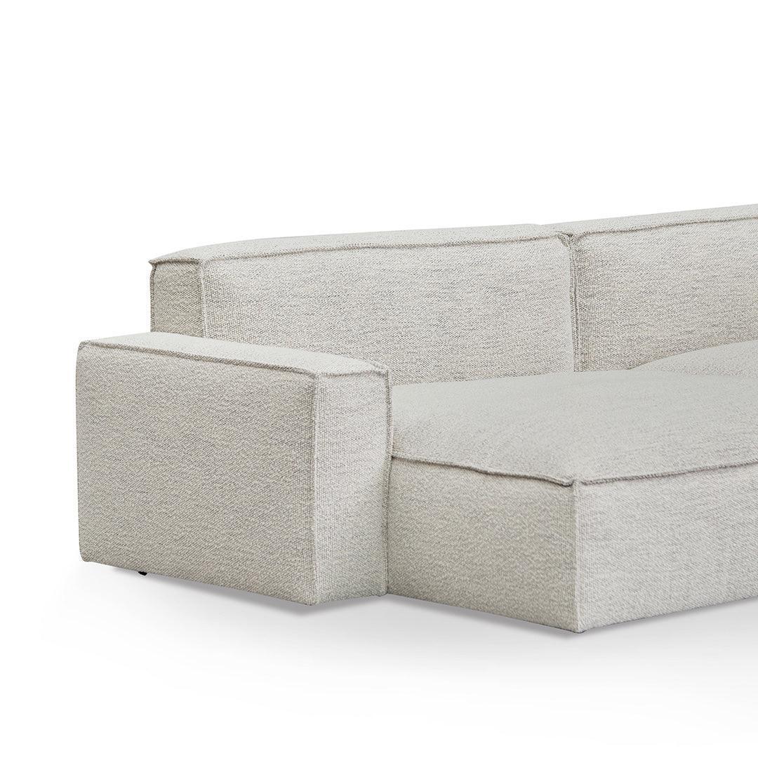 CLC8332-KSO Left Chaise Fabric Sofa - Fog Grey - Furniture Castle