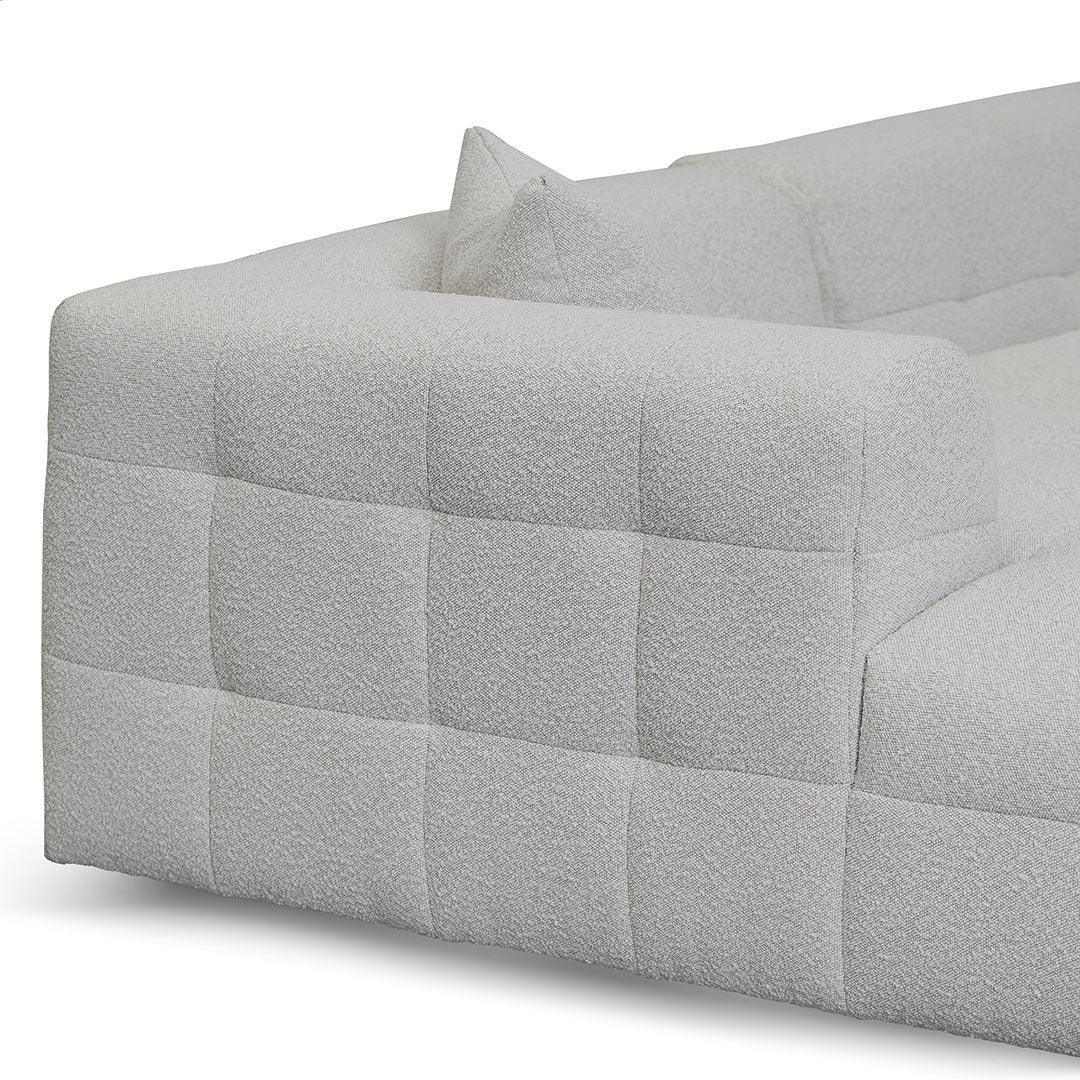CLC8473-CA Left Chaise Sofa - Pearl Boucle - Furniture Castle