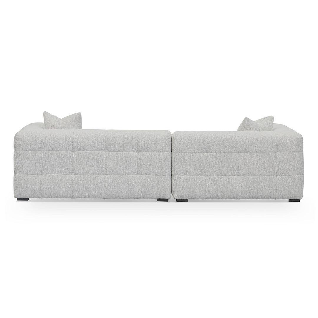 CLC8473-CA Left Chaise Sofa - Pearl Boucle - Furniture Castle