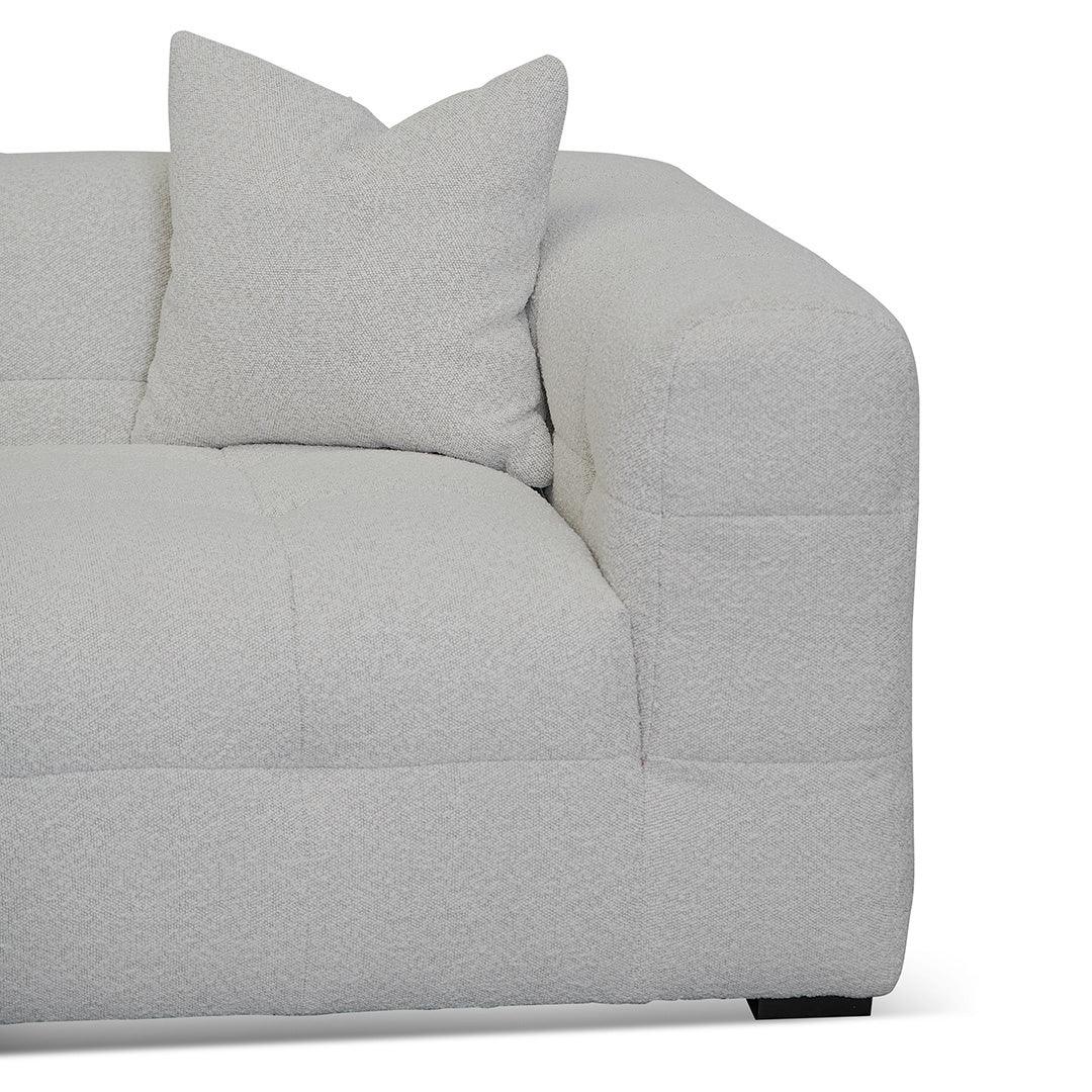 CLC8473-CA Left Chaise Sofa - Pearl Boucle - Furniture Castle