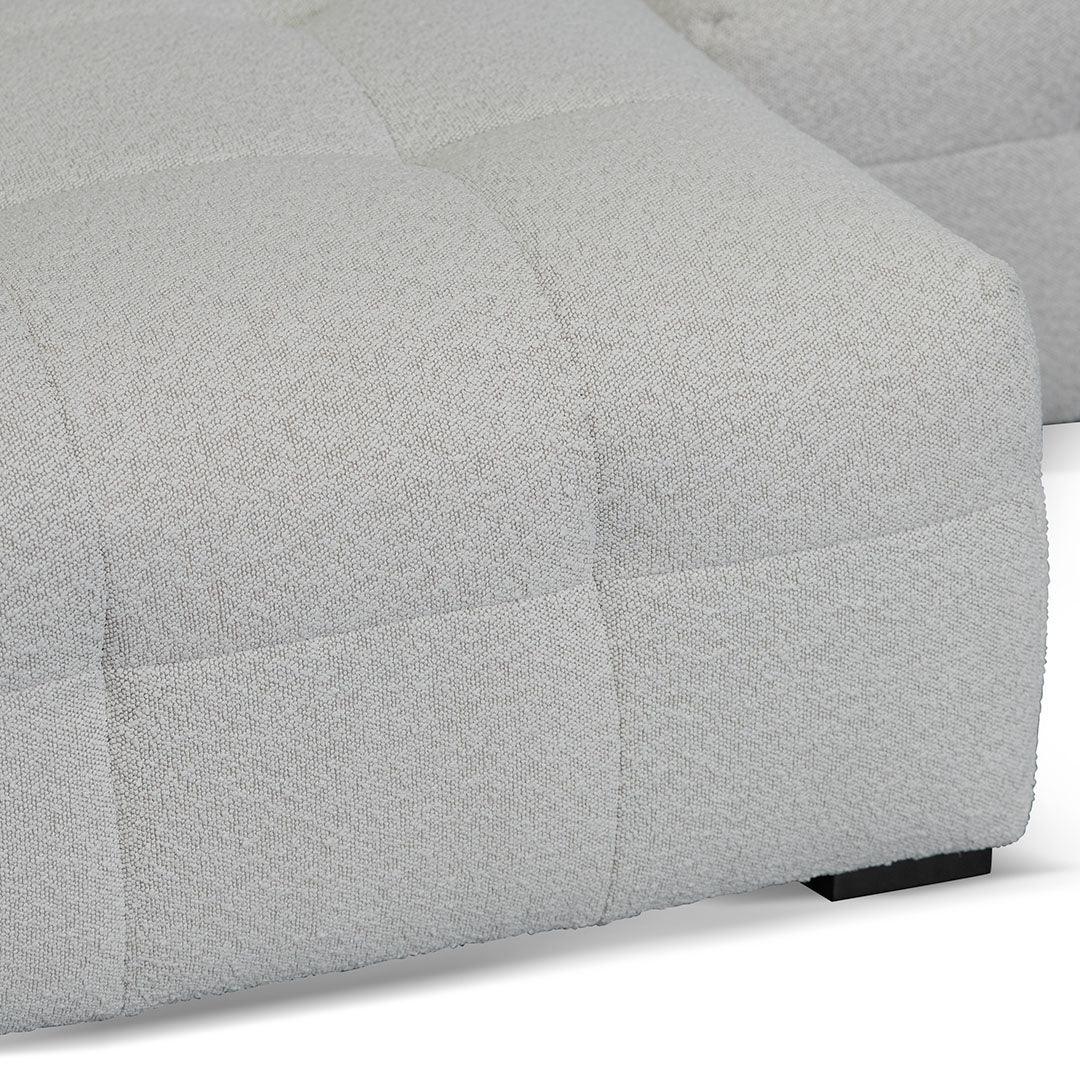CLC8473-CA Left Chaise Sofa - Pearl Boucle - Furniture Castle