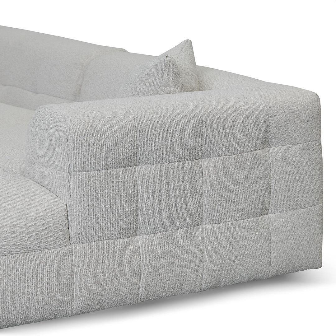 CLC8474-CA Right Chaise Sofa - Pearl Boucle - Furniture Castle
