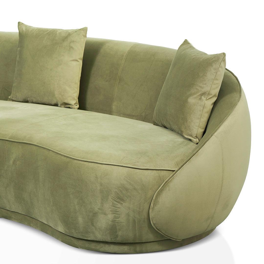 CLC8514-FS 4 Seater Fabric Sofa - Elegant Sage - Furniture Castle