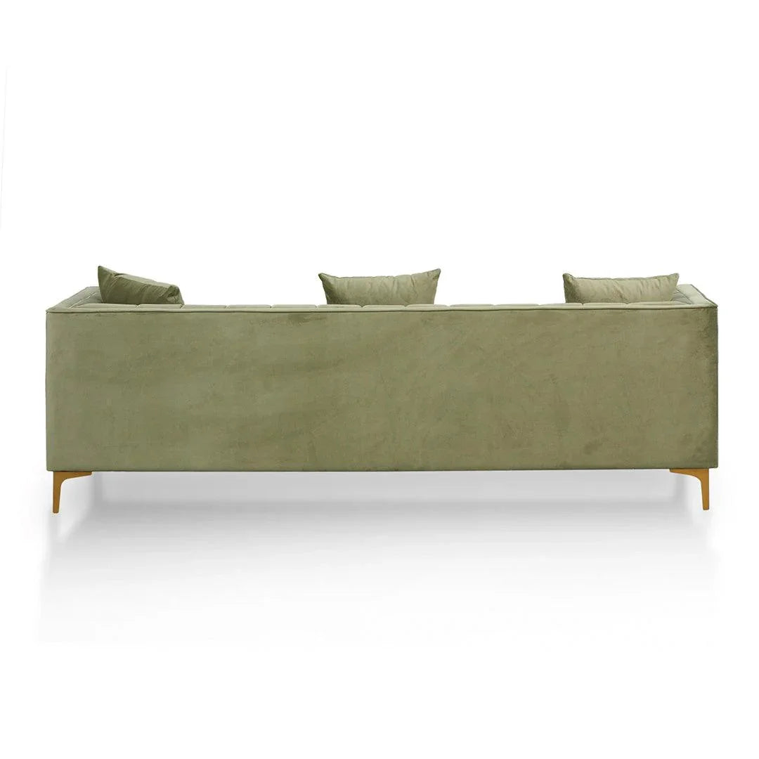 CLC8516-FS 3 Fabric Seater Sofa - Elegant Sage - Furniture Castle