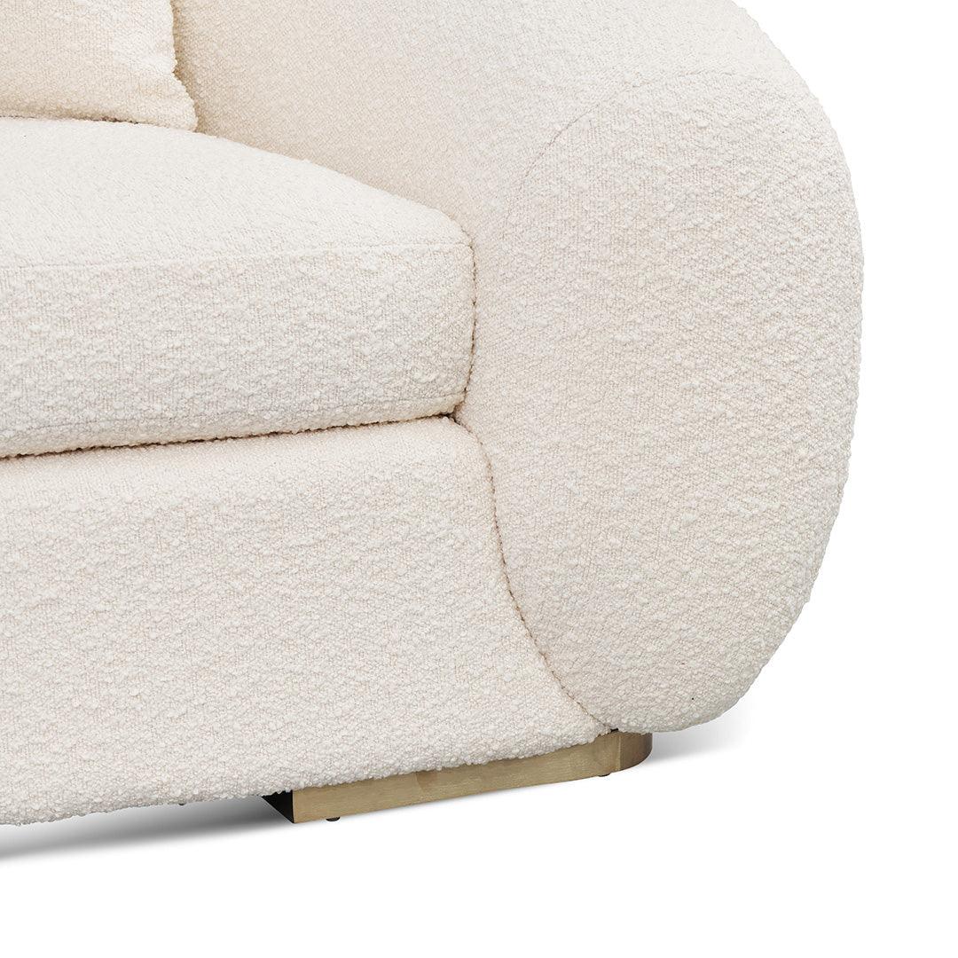 CLC8535-FS 3 Seater Sofa - Ivory White Boucle - Furniture Castle