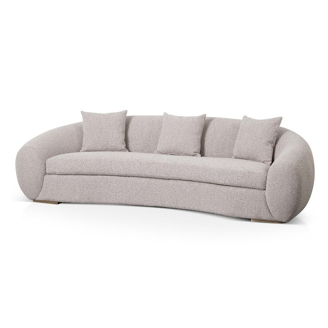 CLC8536-FS 3 Seater Sofa - Ash Grey Boucle - Furniture Castle