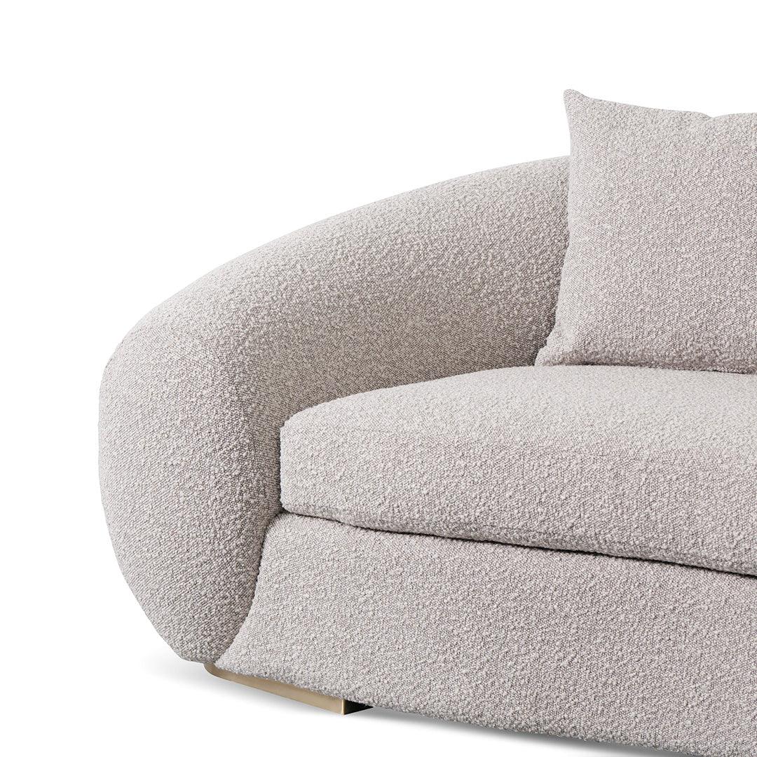 CLC8536-FS 3 Seater Sofa - Ash Grey Boucle - Furniture Castle