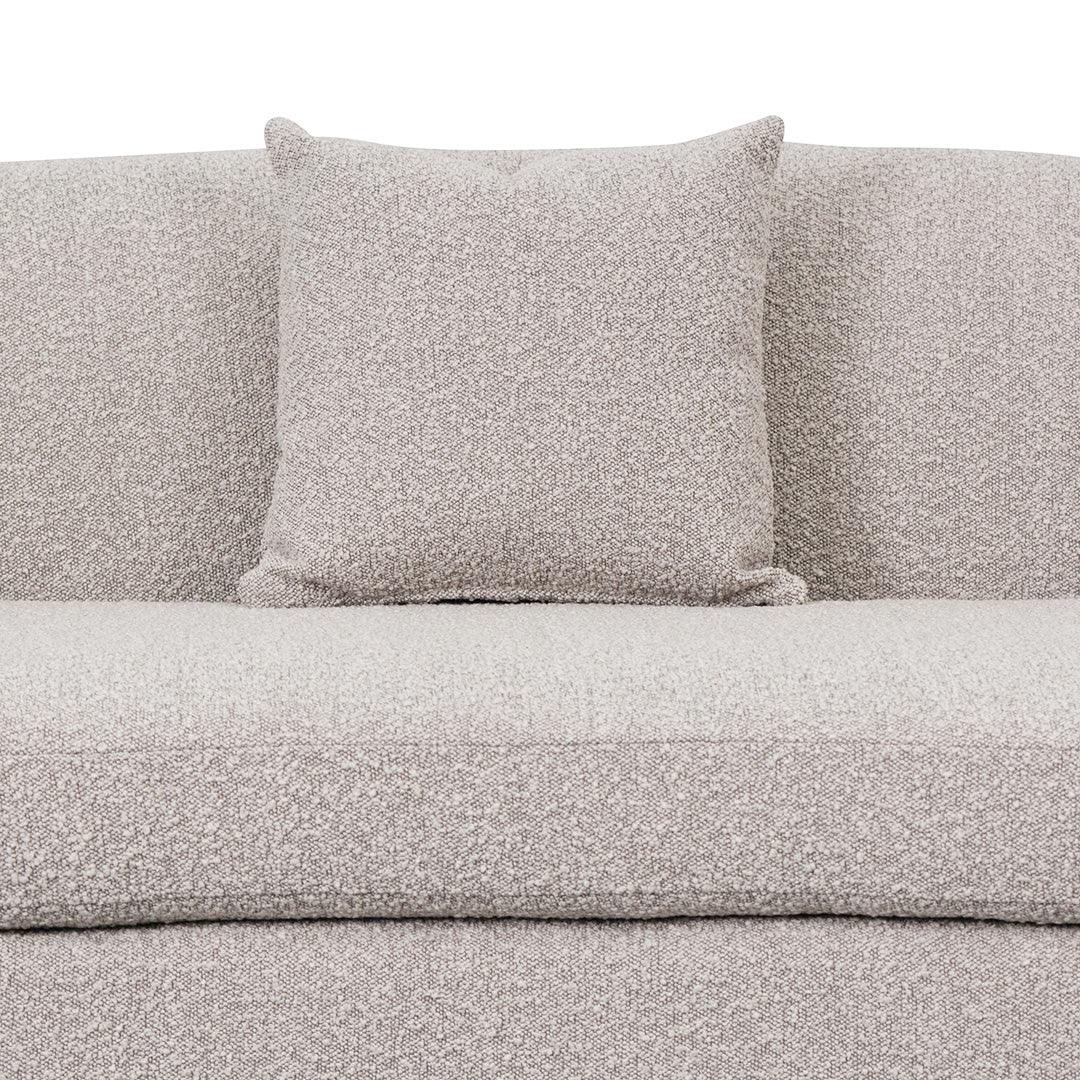 CLC8536-FS 3 Seater Sofa - Ash Grey Boucle - Furniture Castle