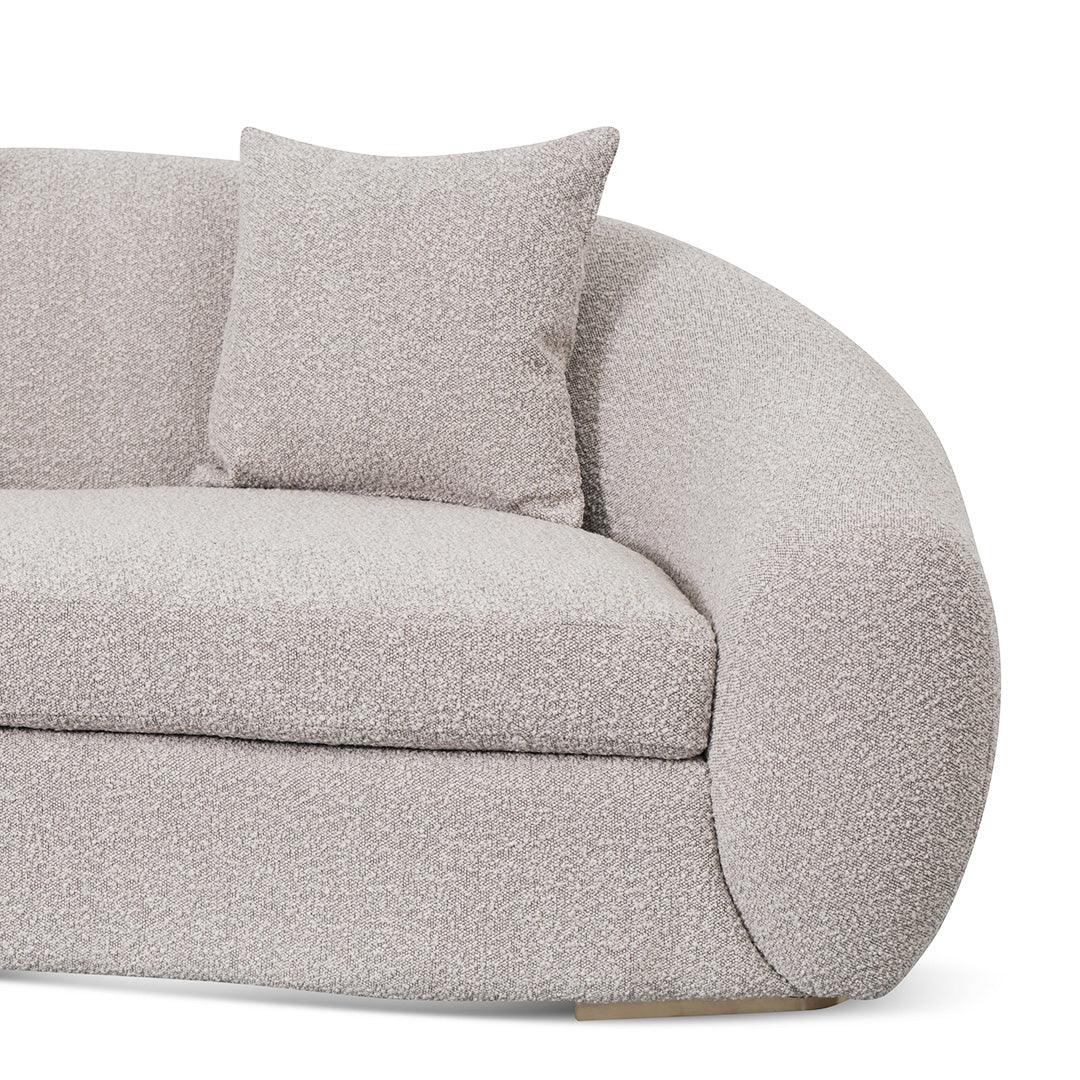 CLC8536-FS 3 Seater Sofa - Ash Grey Boucle - Furniture Castle