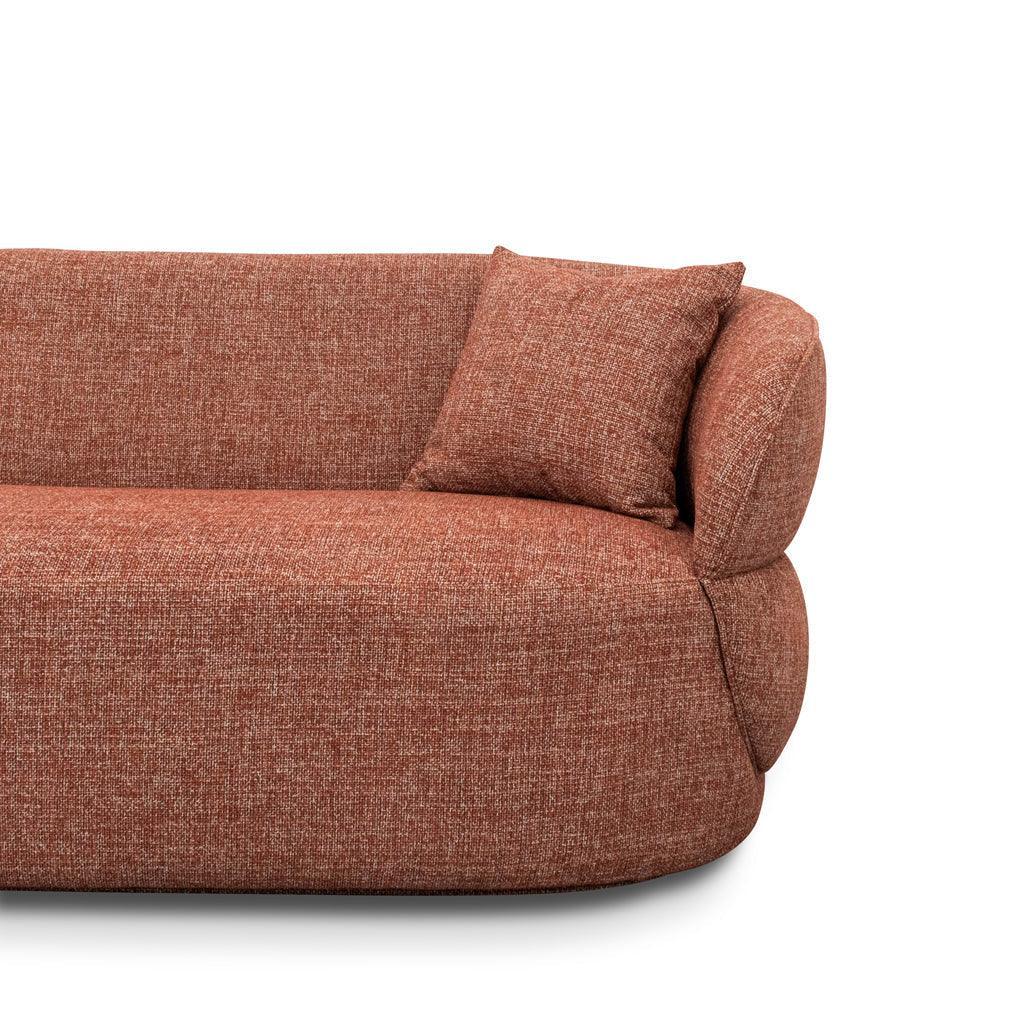 CLC8567-CA 3 Seater Sofa - Moss Rust Orange - Furniture Castle