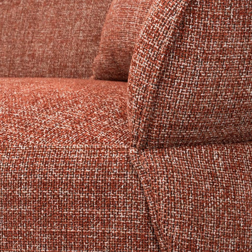 CLC8567-CA 3 Seater Sofa - Moss Rust Orange - Furniture Castle