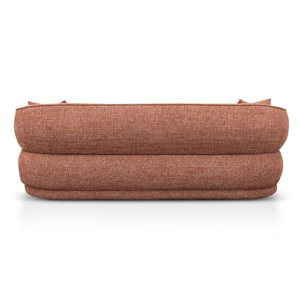 CLC8567-CA 3 Seater Sofa - Moss Rust Orange - Furniture Castle