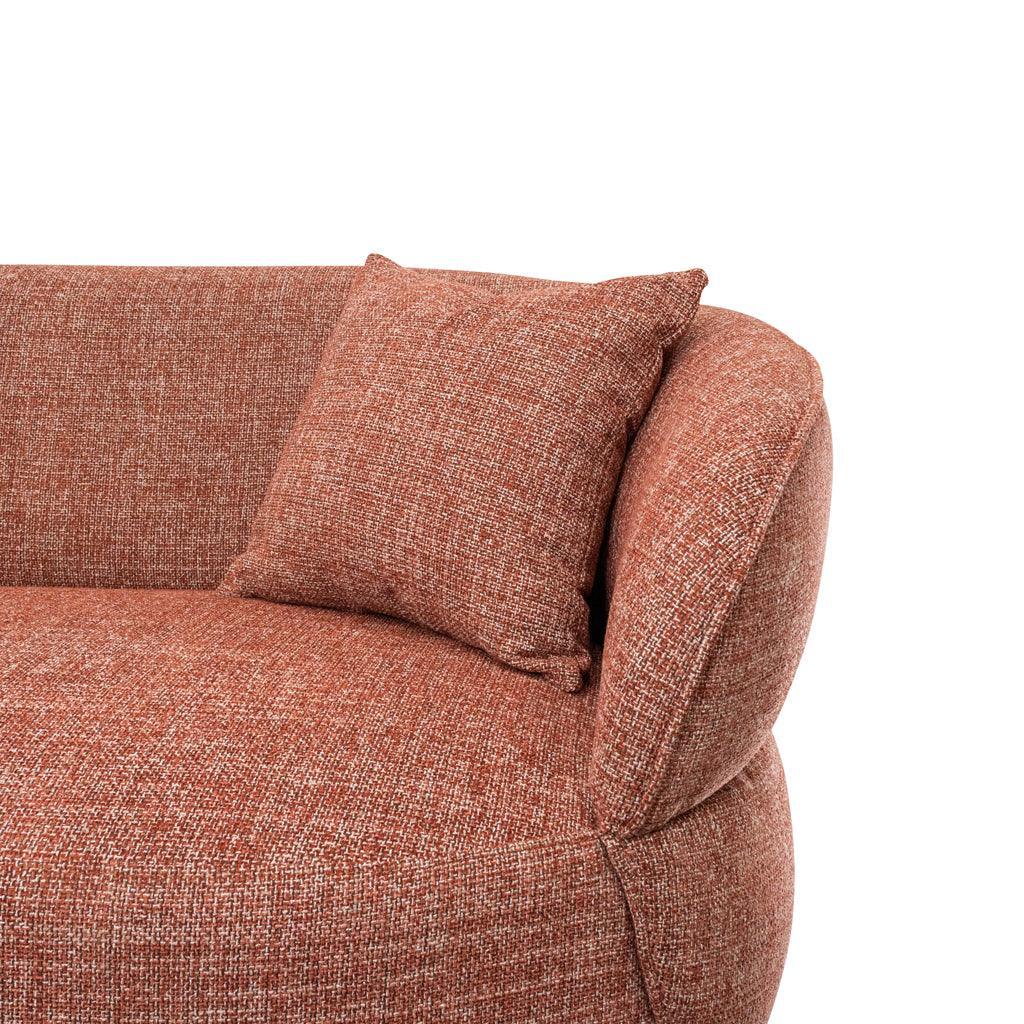 CLC8567-CA 3 Seater Sofa - Moss Rust Orange - Furniture Castle