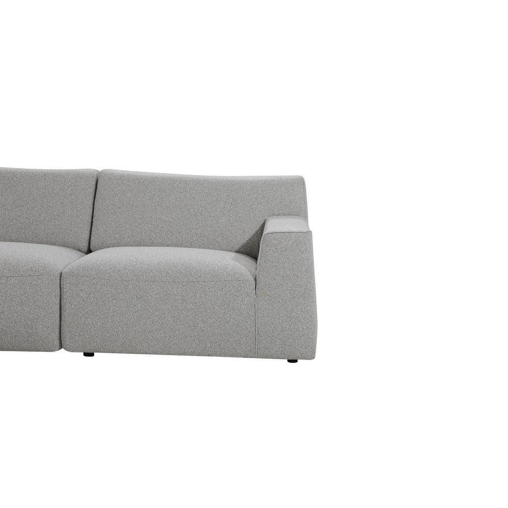 CLC8671-YY 3 Seater Left Chaise Sofa - Clay Grey - Furniture Castle