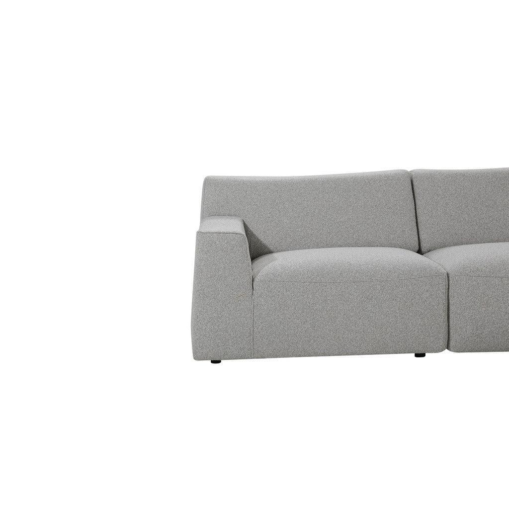CLC8672-YY 3 Seater Right Chaise Sofa - Clay Grey - Furniture Castle