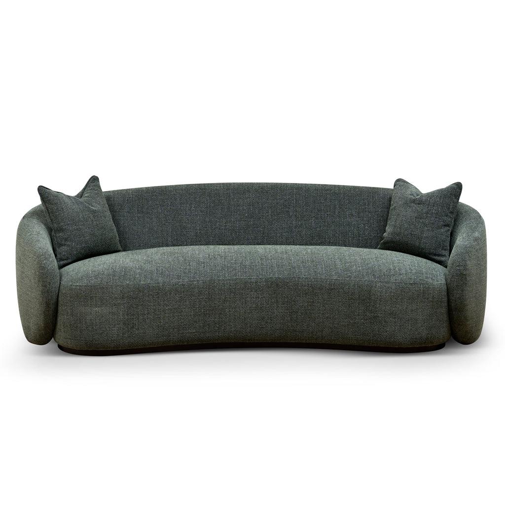 CLC8777-CA 3 Seater Fabric Sofa - Moss Green - Furniture Castle