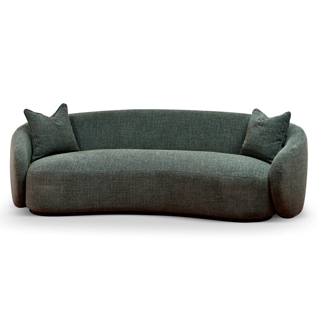 CLC8777-CA 3 Seater Fabric Sofa - Moss Green - Furniture Castle