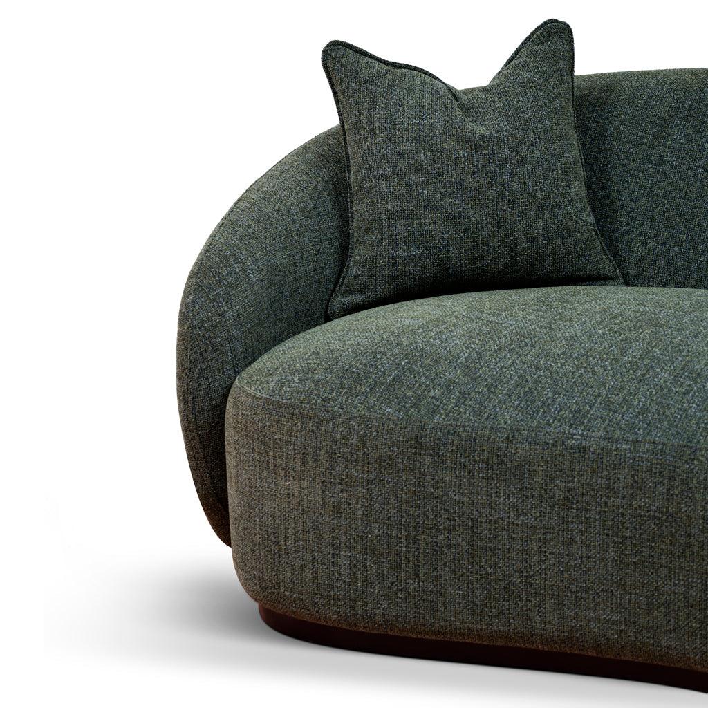 CLC8777-CA 3 Seater Fabric Sofa - Moss Green - Furniture Castle