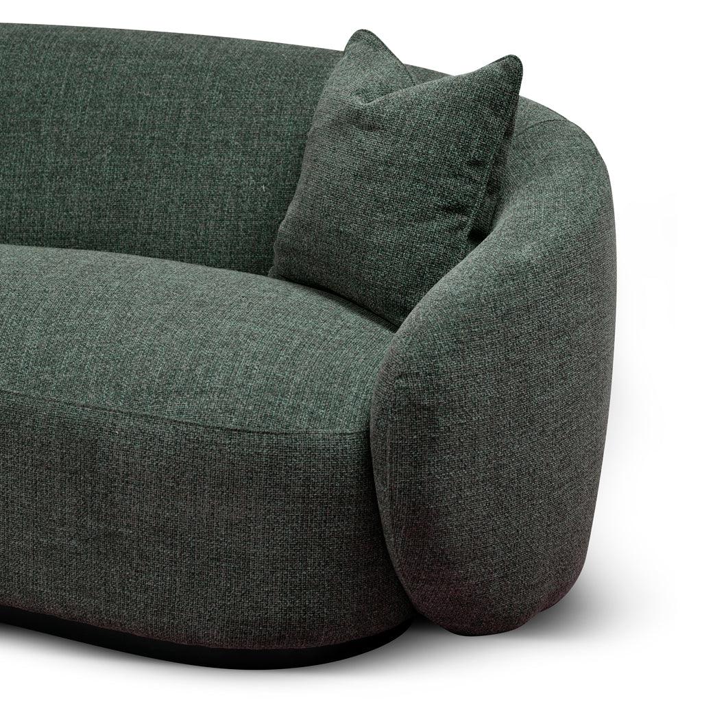 CLC8777-CA 3 Seater Fabric Sofa - Moss Green - Furniture Castle