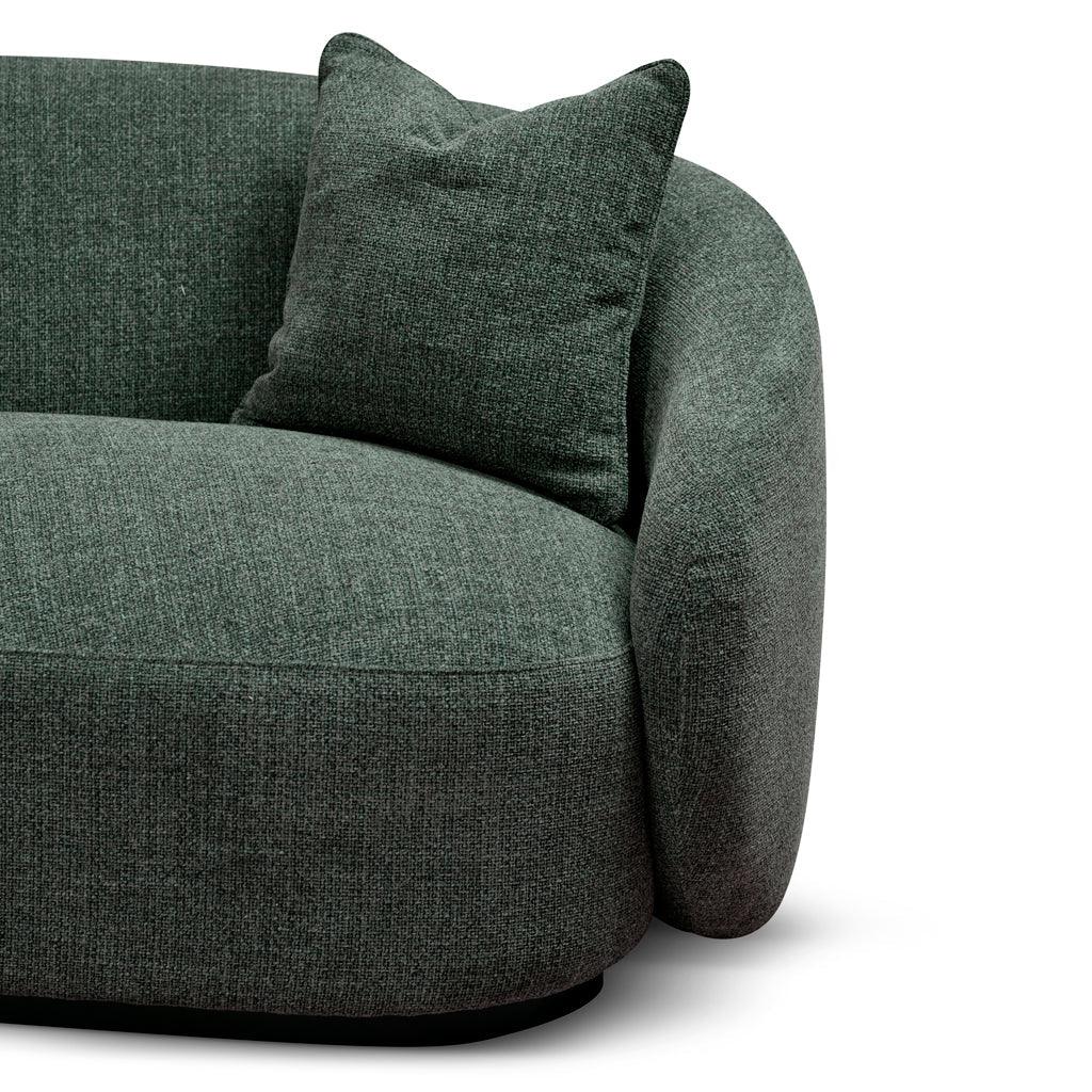 CLC8777-CA 3 Seater Fabric Sofa - Moss Green - Furniture Castle