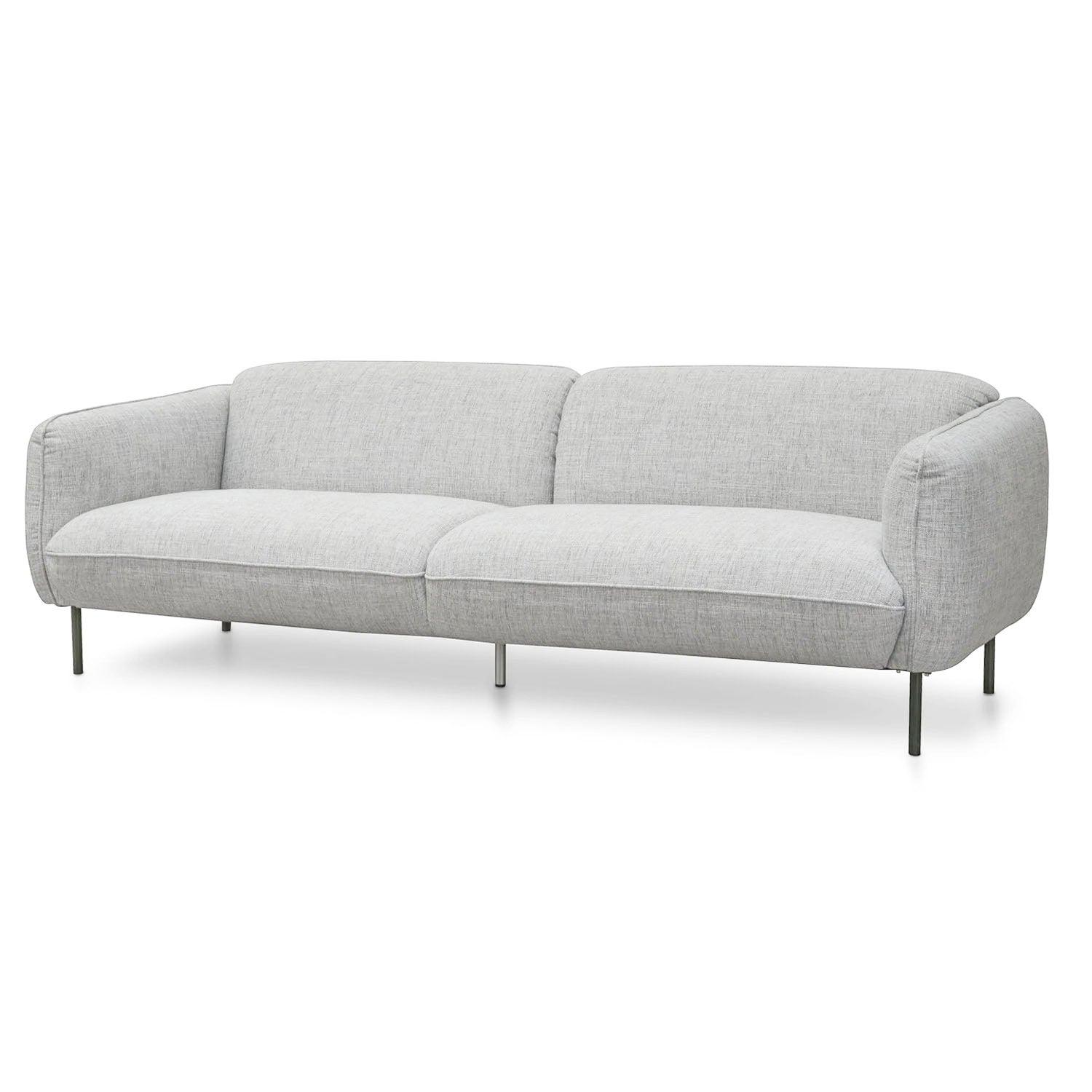 CLC920-IG - 3 Seater Sofa - Light spec grey fabric - Furniture Castle