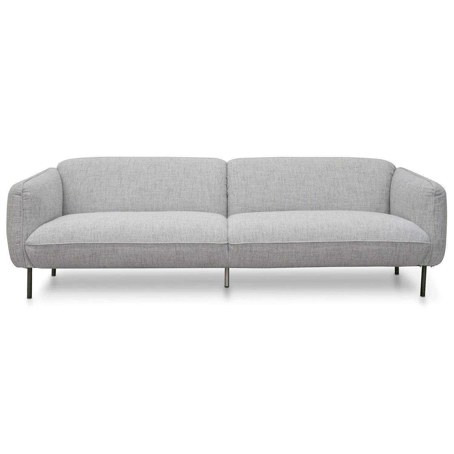 CLC920-IG - 3 Seater Sofa - Light spec grey fabric - Furniture Castle