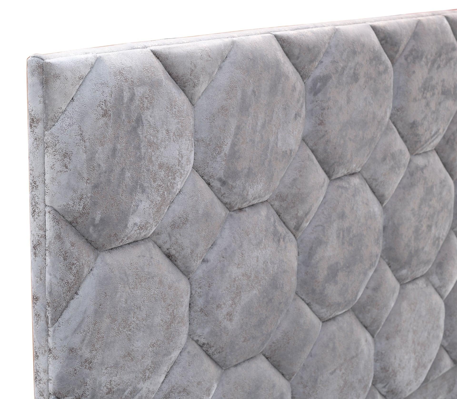 Cloud Grey Queen Bed With Storage - Furniture Castle