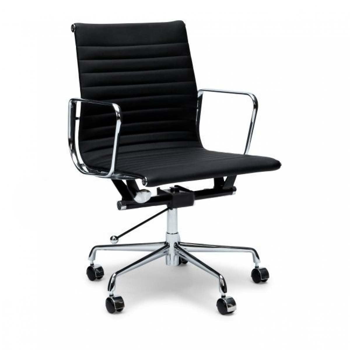 COC101 Leather Office Chair - Black - Furniture Castle