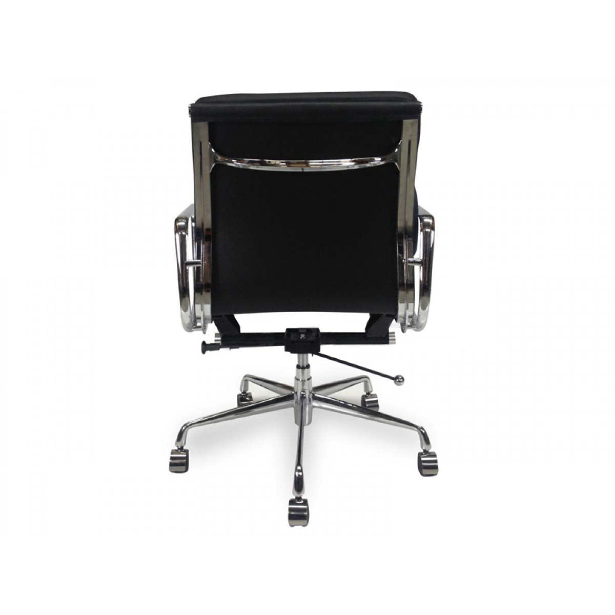 COC103 Low Back Office Chair - Black Leather - Furniture Castle