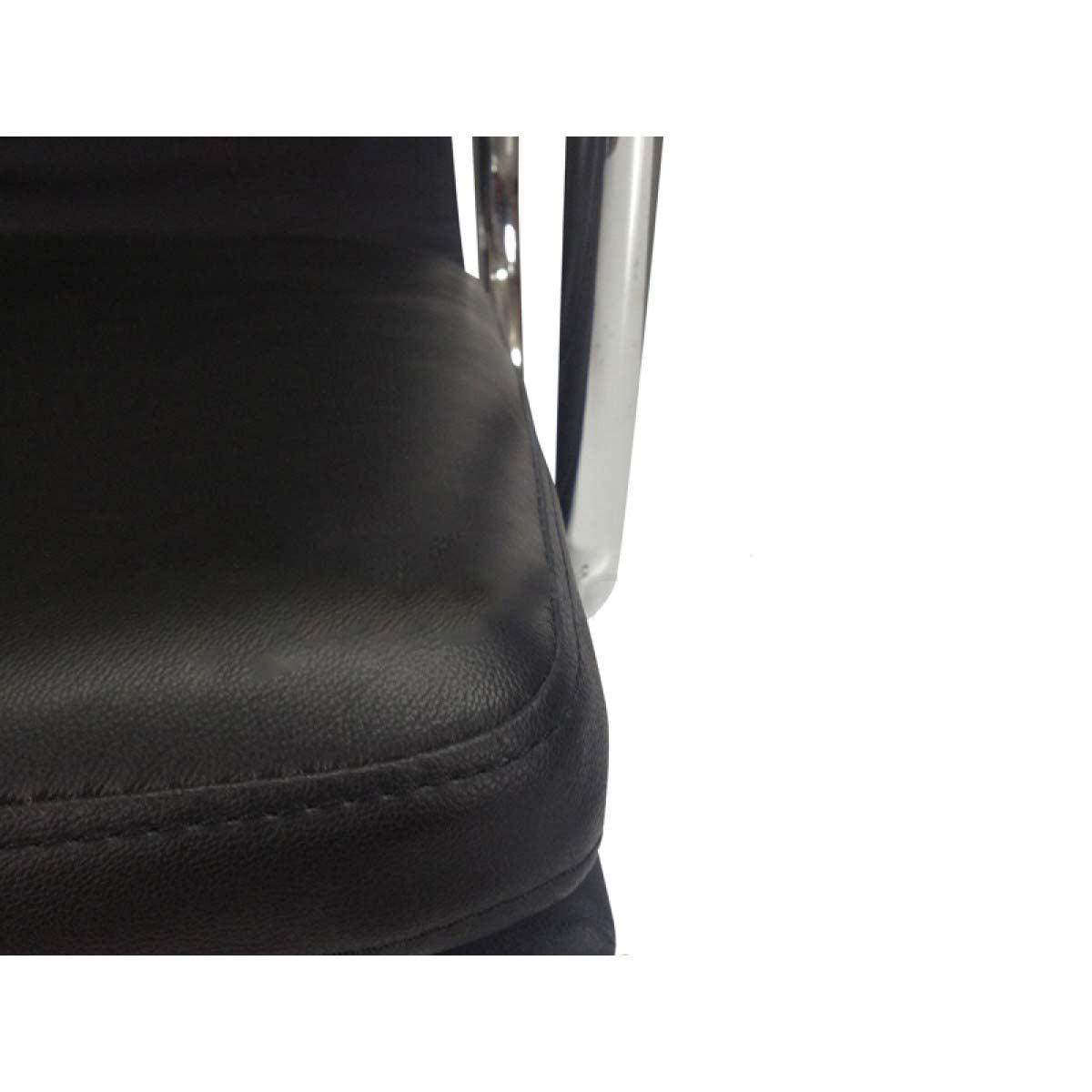 COC103 Low Back Office Chair - Black Leather - Furniture Castle