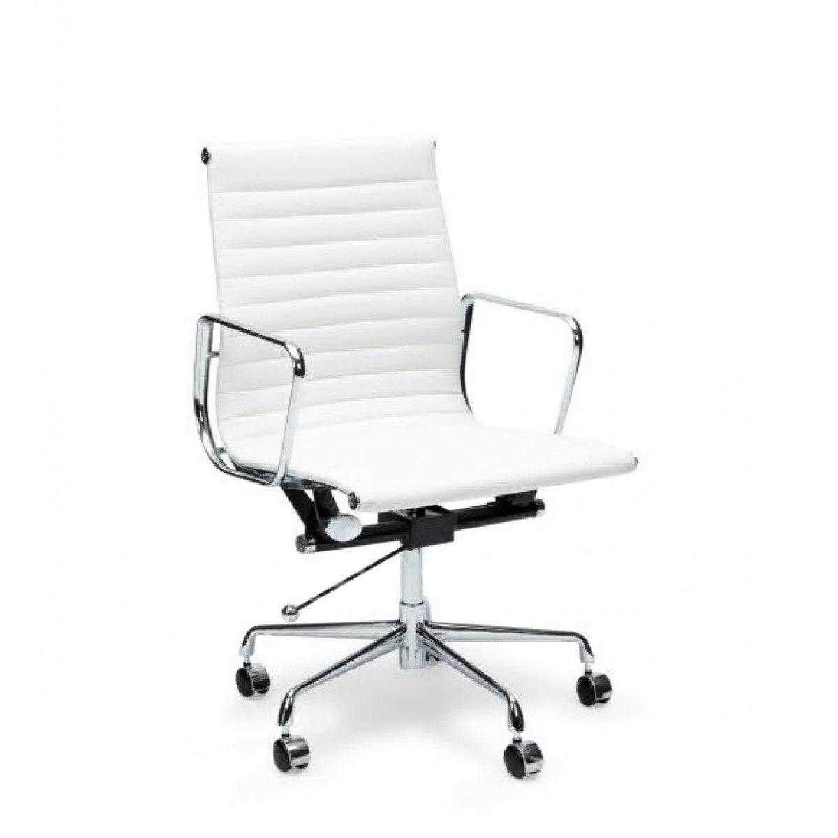 COC111 Leather Office Chair - White - Furniture Castle